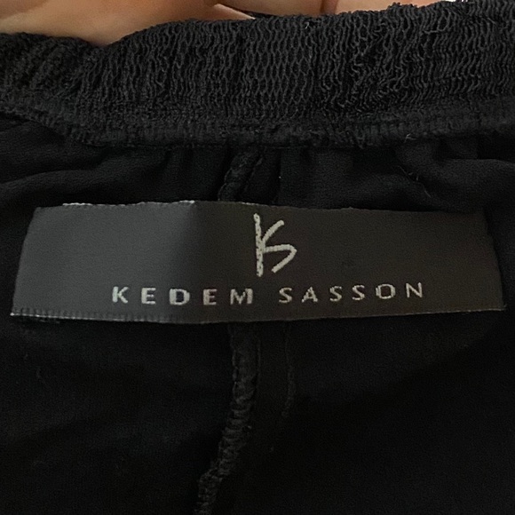 Kedem Sasson Black Mesh Lace Crinkle Maxi Skirt - Picture 6 of 7